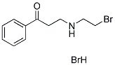 3-[(2-BROMOETHYL)AMINO]-1-PHENYLPROPAN-1-ONE HYDROBROMIDE 结构式