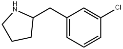 2-(3-CHLOROBENZYL)PYRROLIDINE 结构式