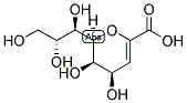 2,6-脱水-3-脱氧D甘油基D半乳 - 壬-2-烯 - 酸 结构式