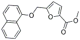 METHYL 5-[(1-NAPHTHYLOXY)METHYL]-2-FUROATE 结构式