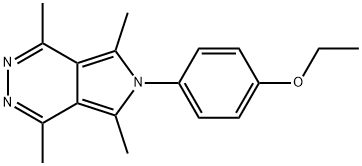 6-(4-ETHOXYPHENYL)-1,4,5,7-TETRAMETHYL-6H-PYRROLO[3,4-D]PYRIDAZINE 结构式