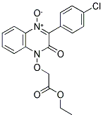 ETHYL {[3-(4-CHLOROPHENYL)-4-OXIDO-2-OXOQUINOXALIN-1(2H)-YL]OXY}ACETATE 结构式