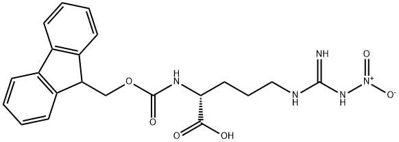 FMOC-硝基-D-精氨酸 结构式