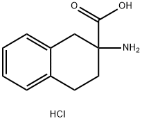 2-氨基-1,2,3,4-四氢萘-2-甲酸盐酸盐 结构式