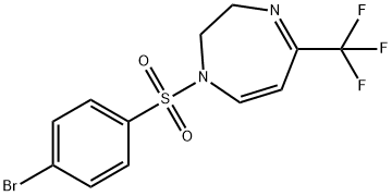 1-[(4-BROMOPHENYL)SULFONYL]-5-(TRIFLUOROMETHYL)-2,3-DIHYDRO-1H-1,4-DIAZEPINE 结构式