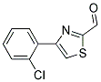 4-(2-CHLORO-PHENYL)-THIAZOLE-2-CARBALDEHYDE 结构式