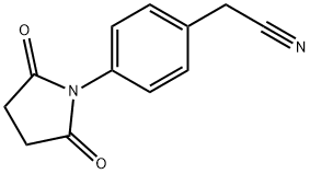 2-[4-(2,5-DIOXO-1-PYRROLIDINYL)PHENYL]ACETONITRILE 结构式