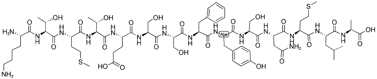 LYS-THR-MET-THR-GLU-SER-SER-PHE-TYR-SER-ASN-MET-LEU-ALA 结构式