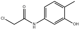 2-CHLORO-N-(3-HYDROXY-4-METHYL-PHENYL)-ACETAMIDE 结构式