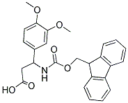 3-(3,4-DIMETHOXY-PHENYL)-3-(9 H-FLUOREN-9-YLMETHOXYCARBONYLAMINO)-PROPIONIC ACID 结构式