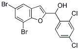 (5,7-Dibromo-1-benzofuran-2-yl)(2,4-dichlorophenyl)methanol 结构式