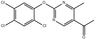 1-[4-METHYL-2-(2,4,5-TRICHLOROPHENOXY)-5-PYRIMIDINYL]-1-ETHANONE 结构式