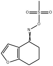 4-([(METHYLSULFONYL)OXY]IMINO)-6,7-DIHYDRO-1-BENZOFURAN 结构式