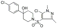 1-[(5-CHLORO-1,3-DIMETHYL-1H-PYRAZOL-4-YL)SULFONYL]-4-(4-CHLOROPHENYL)PIPERIDIN-4-OL 结构式