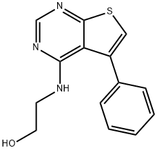 2-[(5-PHENYLTHIENO[2,3-D]PYRIMIDIN-4-YL)AMINO]ETHANOL 结构式