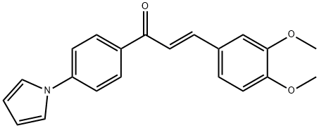 (E)-3-(3,4-DIMETHOXYPHENYL)-1-[4-(1H-PYRROL-1-YL)PHENYL]-2-PROPEN-1-ONE 结构式