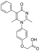 [4-(2,6-DIMETHYL-4-OXO-5-PHENYLPYRIMIDIN-1(4H)-YL)PHENOXY]ACETIC ACID 结构式