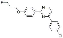 4-(4-CHLOROPHENYL)-2-[4-(3-FLUOROPROPOXY)PHENYL]PYRIMIDINE 结构式