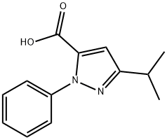 5-异丙基-2-苯基-2H-吡唑-3-甲酸 结构式