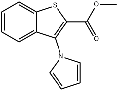 3-(1H-吡咯-1-基)苯并[B]噻吩-2-羧酸甲酯 结构式