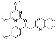 2-[2-((4,6-DIMETHOXYPYRIMIDIN-2-YL)OXY)-2-(4-METHOXYPHENYL)ETHYL]QUINOLINE 结构式