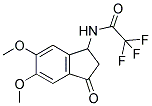 N-(5,6-DIMETHOXY-3-OXO-2,3-DIHYDRO-1H-INDEN-1-YL)-2,2,2-TRIFLUOROACETAMIDE 结构式