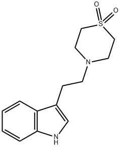 4-[2-(1H-INDOL-3-YL)ETHYL]-1LAMBDA6,4-THIAZINANE-1,1-DIONE 结构式