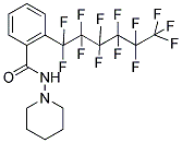 N-PIPERIDINO-2-(1,1,2,2,3,3,4,4,5,5,6,6,6-TRIDECAFLUOROHEXYL)BENZAMIDE 结构式