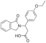 3-(4-ETHOXYPHENYL)-3-(1-OXO-1,3-DIHYDRO-2H-ISOINDOL-2-YL)PROPANOIC ACID 结构式