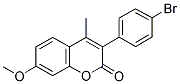 3(4'-Bromophenyl)-7-methoxy-4-methylcoumarin 结构式