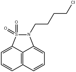 2-(4-CHLOROBUTYL)-1LAMBDA6-NAPHTHO[1,8-CD]ISOTHIAZOLE-1,1(2H)-DIONE 结构式