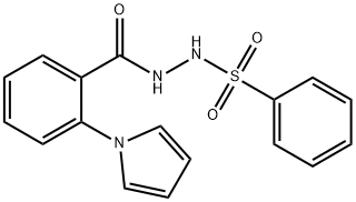 N'-(2-(1H-吡咯-1-基)苯甲酰基)苯磺酰肼 结构式