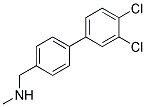 ([4-(3,4-DICHLOROPHENYL)PHENYL]METHYL)METHYLAMINE 结构式