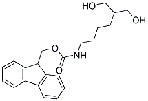 2-(N-FMOC-4-AMINOBUTYL)-1,3-PROPANEDIOL 结构式