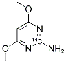 2-Amino-4,6-dimethoxy pyrimidine, [2-14C] 结构式