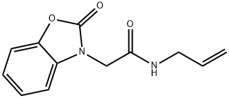 N-ALLYL-2-[2-OXO-1,3-BENZOXAZOL-3(2H)-YL]ACETAMIDE 结构式