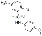 5-AMINO-2-CHLORO-N-(4-METHOXY-PHENYL)-BENZENESULFONAMIDE 结构式