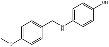 4-[(4-METHOXYBENZYL)AMINO]PHENOL 结构式