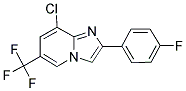 8-CHLORO-2-(4-FLUOROPHENYL)-6-(TRIFLUOROMETHYL)IMIDAZO[1,2-A]PYRIDINE 结构式