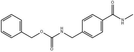 BENZYL N-(4-[(METHYLAMINO)CARBONYL]BENZYL)CARBAMATE 结构式