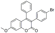 3(4'-BROMOPHENYL)-7-METHOXY-4-PHENYLCOUMARIN 结构式