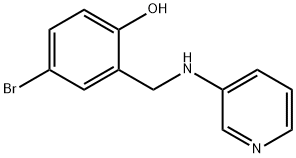 4-溴-2-((吡啶-3-基氨基)甲基)苯酚 结构式