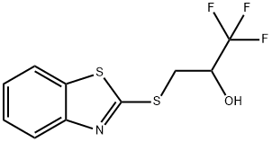 3-(1,3-Benzothiazol-2-ylsulfanyl)-1,1,1-trifluoro-2-propanol 结构式