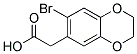 (7-BROMO-2,3-DIHYDRO-1,4-BENZODIOXIN-6-YL)ACETIC ACID 结构式