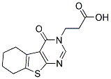 3-(4-OXO-5,6,7,8-TETRAHYDRO-4H-BENZO[4,5]THIENO[2,3-D]PYRIMIDIN-3-YL)-PROPIONIC ACID 结构式