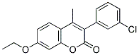 3(3'-CHLOROPHENYL)-7-ETHOXY-4-METHYLCOUMARIN 结构式