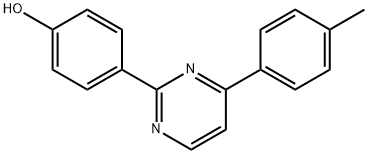 4-[4-(4-METHYLPHENYL)-2-PYRIMIDINYL]BENZENOL 结构式