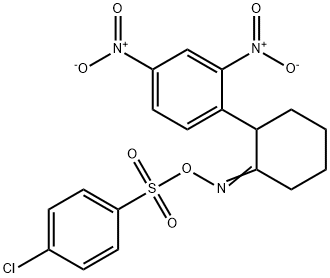 (4-CHLOROPHENYL)(([2-(2,4-DINITROPHENYL)CYCLOHEXYLIDEN]AMINO)OXY)DIOXO-LAMBDA6-SULFANE 结构式