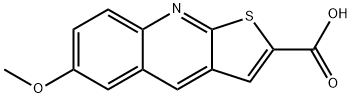 6-METHOXY-THIENO[2,3-B]QUINOLINE-2-CARBOXYLIC ACID 结构式