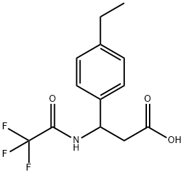 3-(4-ETHYLPHENYL)-3-[(2,2,2-TRIFLUOROACETYL)AMINO]PROPANOIC ACID 结构式